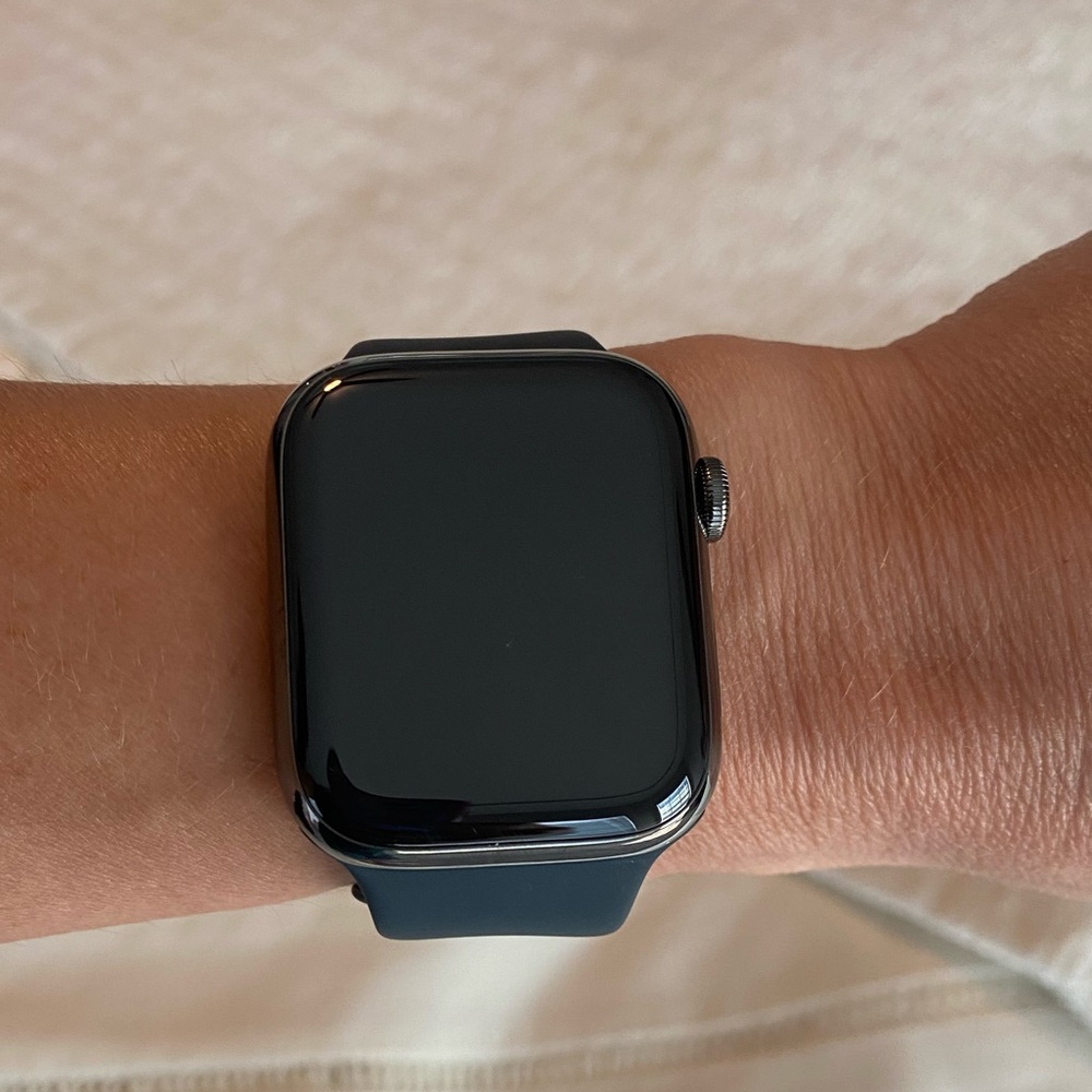 LIKE NEW | Series 7 Apple Watch | Titanium Case | 44mm | + Extra Bands - Picture 3 of 14